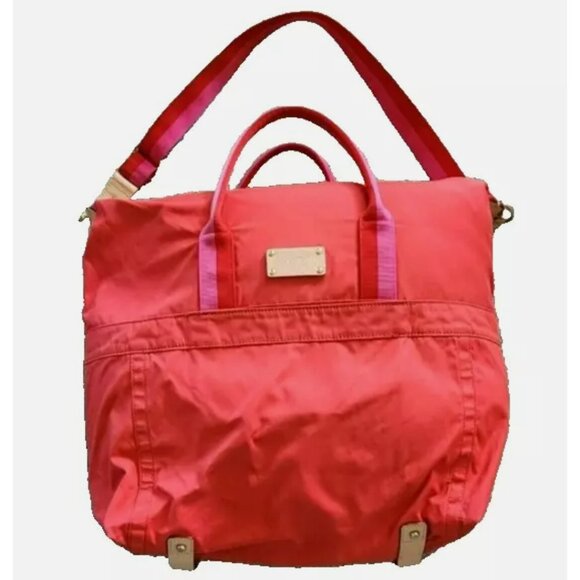Kate Spade nylon/canvas/leather travel cross body bag - Picture 1 of 16
